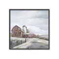 Picture of Old Brown Barn II  _GroupedProduct_Square_Canvas_Framed_