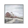 Picture of Old Brown Barn II  _GroupedProduct_Square_Canvas_Framed_