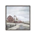 Picture of Old Brown Barn II  _GroupedProduct_Square_Canvas_Framed_