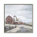 Picture of Old Brown Barn II  _GroupedProduct_Square_Canvas_Framed_