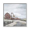 Picture of Old Brown Barn II  _GroupedProduct_Square_Canvas_Framed_