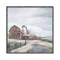 Picture of Old Brown Barn II  _GroupedProduct_Square_Canvas_Framed_