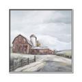 Picture of Old Brown Barn II  _GroupedProduct_Square_Canvas_Framed_