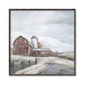 Picture of Old Brown Barn II  _GroupedProduct_Square_Canvas_Framed_