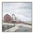 Picture of Old Brown Barn II  _GroupedProduct_Square_Canvas_Framed_