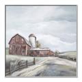 Picture of Old Brown Barn II  _GroupedProduct_Square_Canvas_Framed_