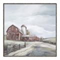 Picture of Old Brown Barn II  _GroupedProduct_Square_Canvas_Framed_