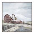 Picture of Old Brown Barn II  _GroupedProduct_Square_Canvas_Framed_