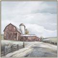 Picture of Old Brown Barn II  _GroupedProduct_Square_Canvas_Framed_