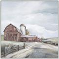 Picture of Old Brown Barn II  _GroupedProduct_Square_Canvas_Framed_