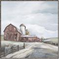 Picture of Old Brown Barn II  _GroupedProduct_Square_Canvas_Framed_