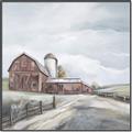Picture of Old Brown Barn II  _GroupedProduct_Square_Canvas_Framed_