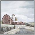 Picture of Old Brown Barn II  _GroupedProduct_Square_Canvas_Framed_