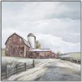 Picture of Old Brown Barn II  _GroupedProduct_Square_Canvas_Framed_