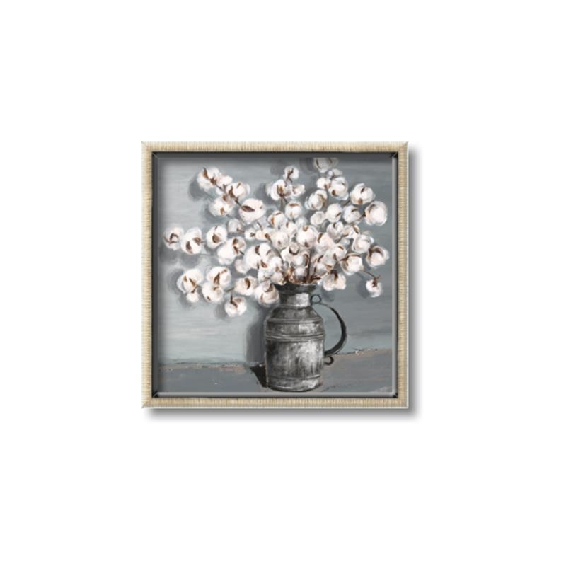 Picture of Cotton Flower _GroupedProduct_Square_Canvas_Framed_