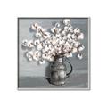 Picture of Cotton Flower _GroupedProduct_Square_Canvas_Framed_