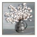 Picture of Cotton Flower _GroupedProduct_Square_Canvas_Framed_