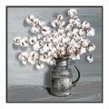 Picture of Cotton Flower _GroupedProduct_Square_Canvas_Framed_