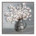 Picture of Cotton Flower _GroupedProduct_Square_Canvas_Framed_