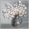 Picture of Cotton Flower _GroupedProduct_Square_Canvas_Framed_