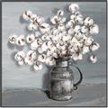 Picture of Cotton Flower _GroupedProduct_Square_Canvas_Framed_
