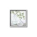 Picture of Green stem clear vase _GroupedProduct_Square_Canvas_Framed_