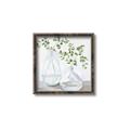 Picture of Green stem clear vase _GroupedProduct_Square_Canvas_Framed_