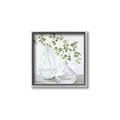 Picture of Green stem clear vase _GroupedProduct_Square_Canvas_Framed_