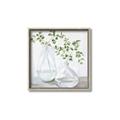 Picture of Green stem clear vase _GroupedProduct_Square_Canvas_Framed_