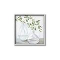 Picture of Green stem clear vase _GroupedProduct_Square_Canvas_Framed_