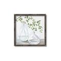 Picture of Green stem clear vase _GroupedProduct_Square_Canvas_Framed_