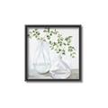 Picture of Green stem clear vase _GroupedProduct_Square_Canvas_Framed_