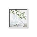 Picture of Green stem clear vase _GroupedProduct_Square_Canvas_Framed_