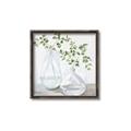 Picture of Green stem clear vase _GroupedProduct_Square_Canvas_Framed_