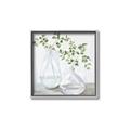 Picture of Green stem clear vase _GroupedProduct_Square_Canvas_Framed_