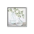Picture of Green stem clear vase _GroupedProduct_Square_Canvas_Framed_