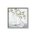 Picture of Green stem clear vase _GroupedProduct_Square_Canvas_Framed_