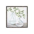 Picture of Green stem clear vase _GroupedProduct_Square_Canvas_Framed_