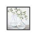 Picture of Green stem clear vase _GroupedProduct_Square_Canvas_Framed_
