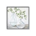 Picture of Green stem clear vase _GroupedProduct_Square_Canvas_Framed_