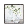 Picture of Green stem clear vase _GroupedProduct_Square_Canvas_Framed_