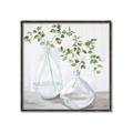Picture of Green stem clear vase _GroupedProduct_Square_Canvas_Framed_