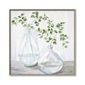 Picture of Green stem clear vase _GroupedProduct_Square_Canvas_Framed_