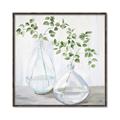Picture of Green stem clear vase _GroupedProduct_Square_Canvas_Framed_