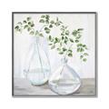 Picture of Green stem clear vase _GroupedProduct_Square_Canvas_Framed_