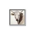 Picture of Neutral Cow _GroupedProduct_Square_Canvas_Framed_