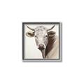 Picture of Neutral Cow _GroupedProduct_Square_Canvas_Framed_