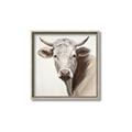 Picture of Neutral Cow _GroupedProduct_Square_Canvas_Framed_