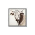 Picture of Neutral Cow _GroupedProduct_Square_Canvas_Framed_
