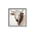 Picture of Neutral Cow _GroupedProduct_Square_Canvas_Framed_